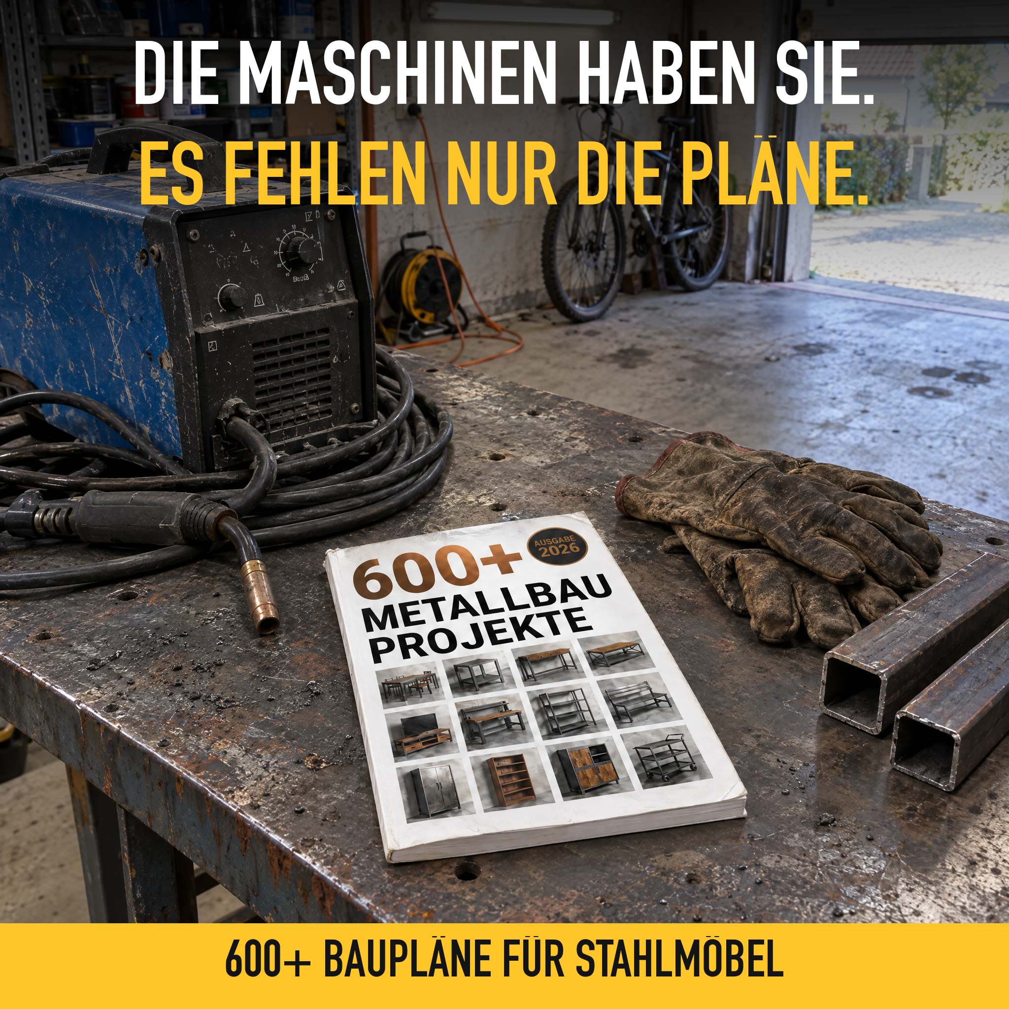 Master Crafts DIY Facebook ad: 600+ Metallbau Projekte