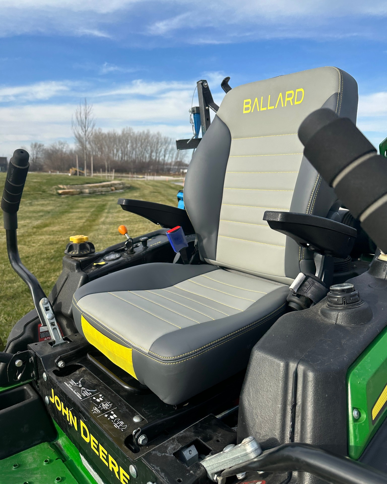 Ballard Incorporated - Green Industry Accessories Facebook ad: Add some comfort and style to your ride!