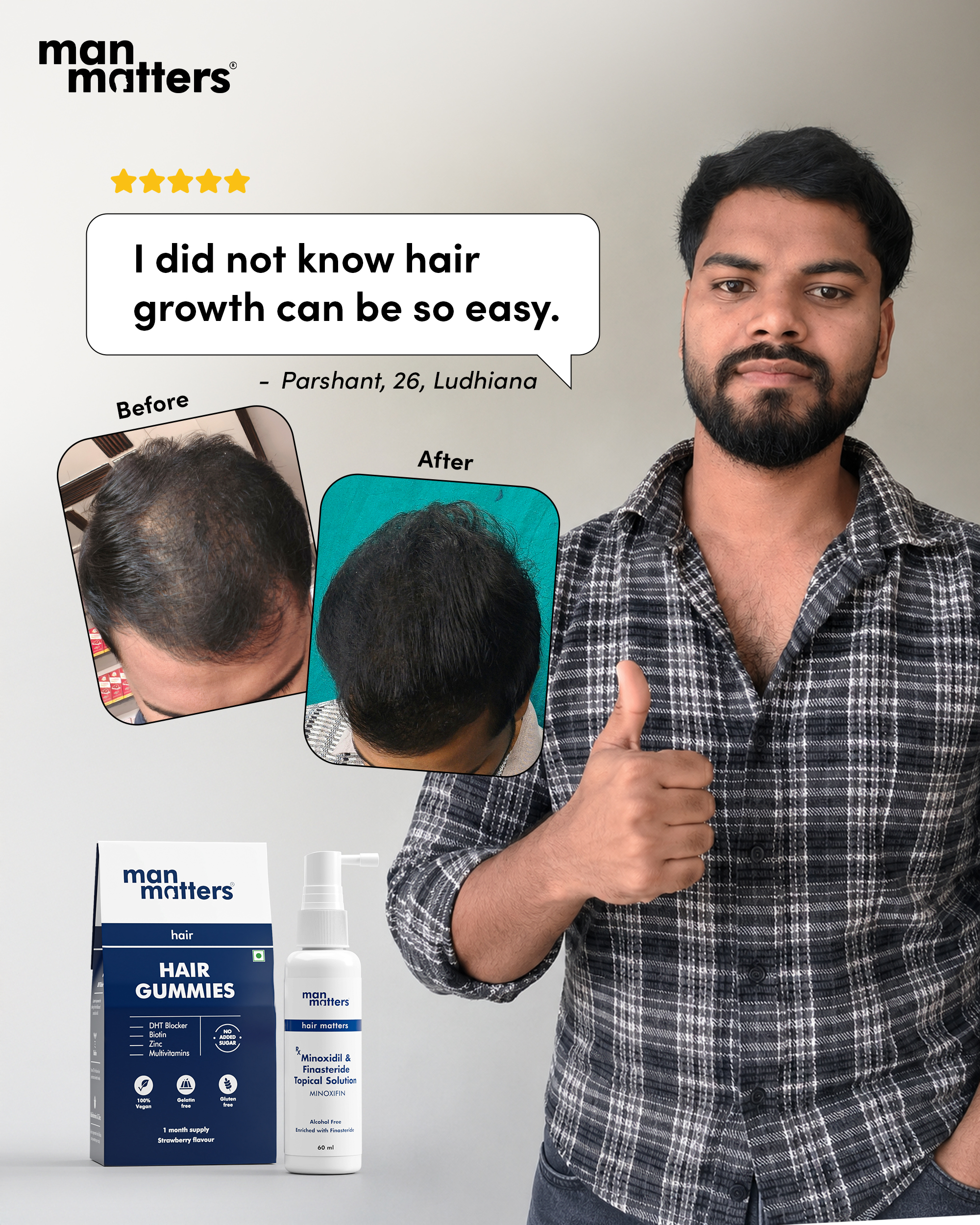 Hair Matters by Man Matters Facebook ad