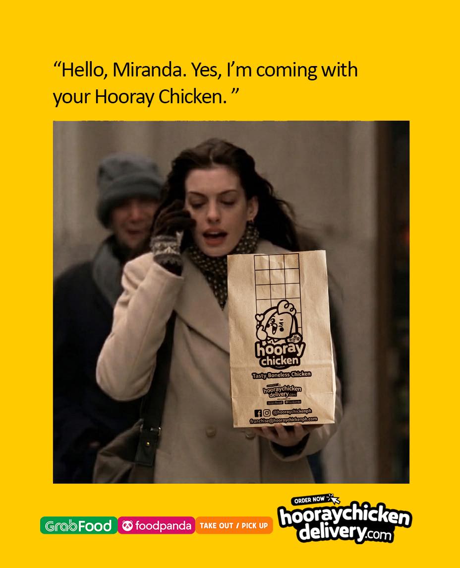 Hooray Chicken Facebook ad: This will definitely put a smile on Miranda's…