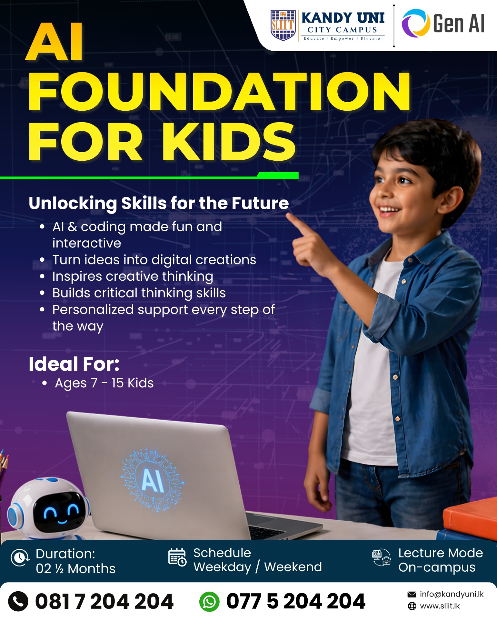 SLIIT Kandy UNI City Campus Facebook ad