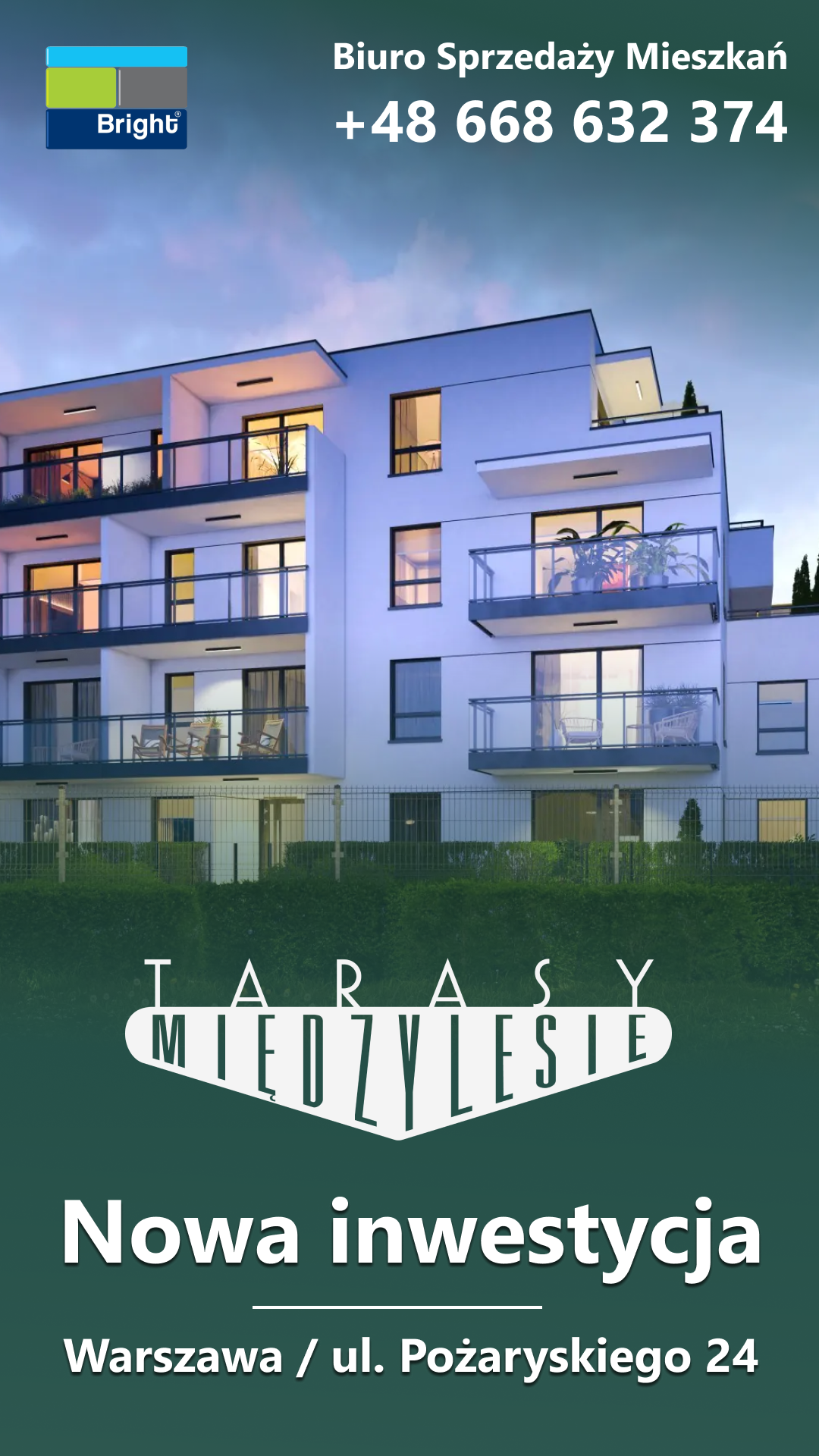 Bright Developments Facebook ad: Szukasz idealnego mieszkania dla siebie i swojej rodziny…