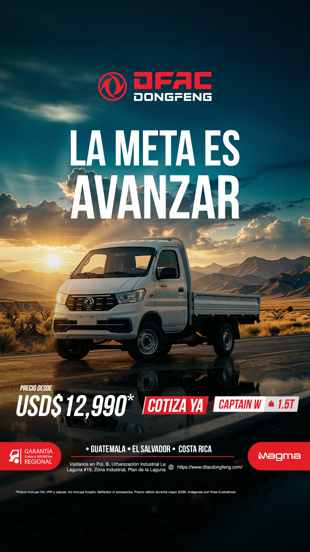 DFAC El Salvador Facebook ad from May 12, 2026