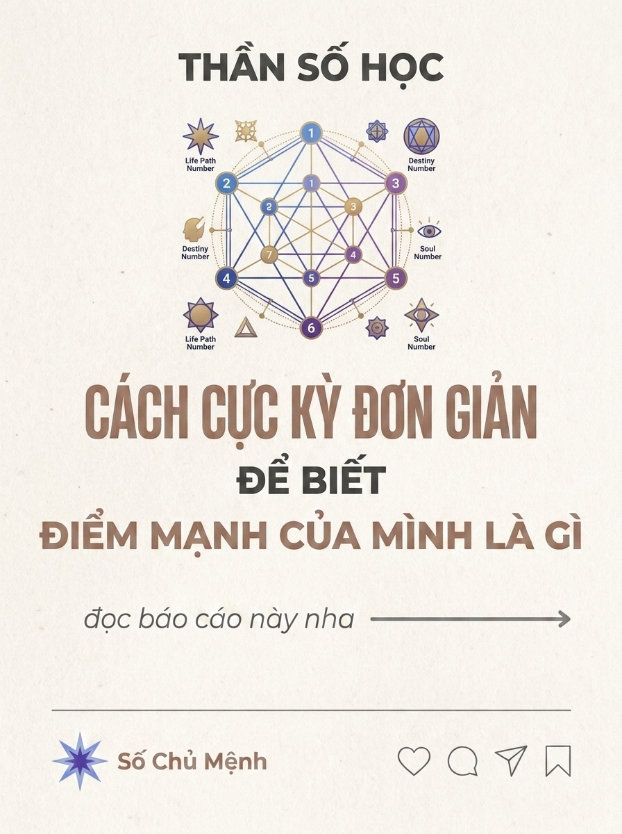 Sochumenh.vn - Tra Cứu Thần Số Học, Giải Mã Số Mệnh Facebook ad: Thần Số Học Chuyên Sâu