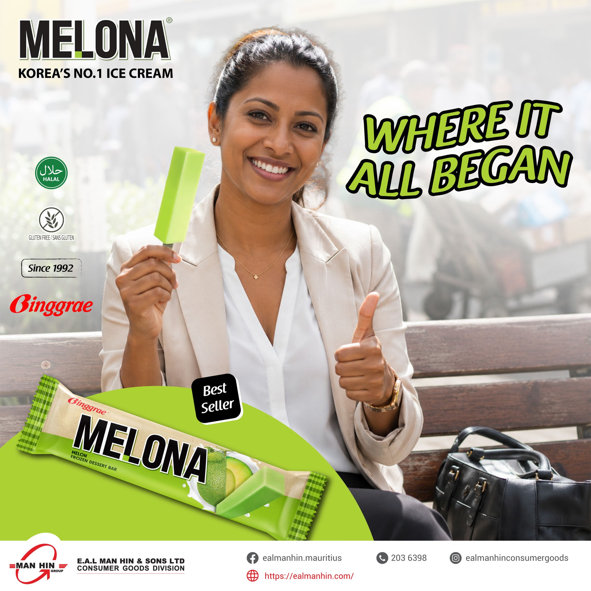 Melona Mauritius Facebook ad: This is where it started.