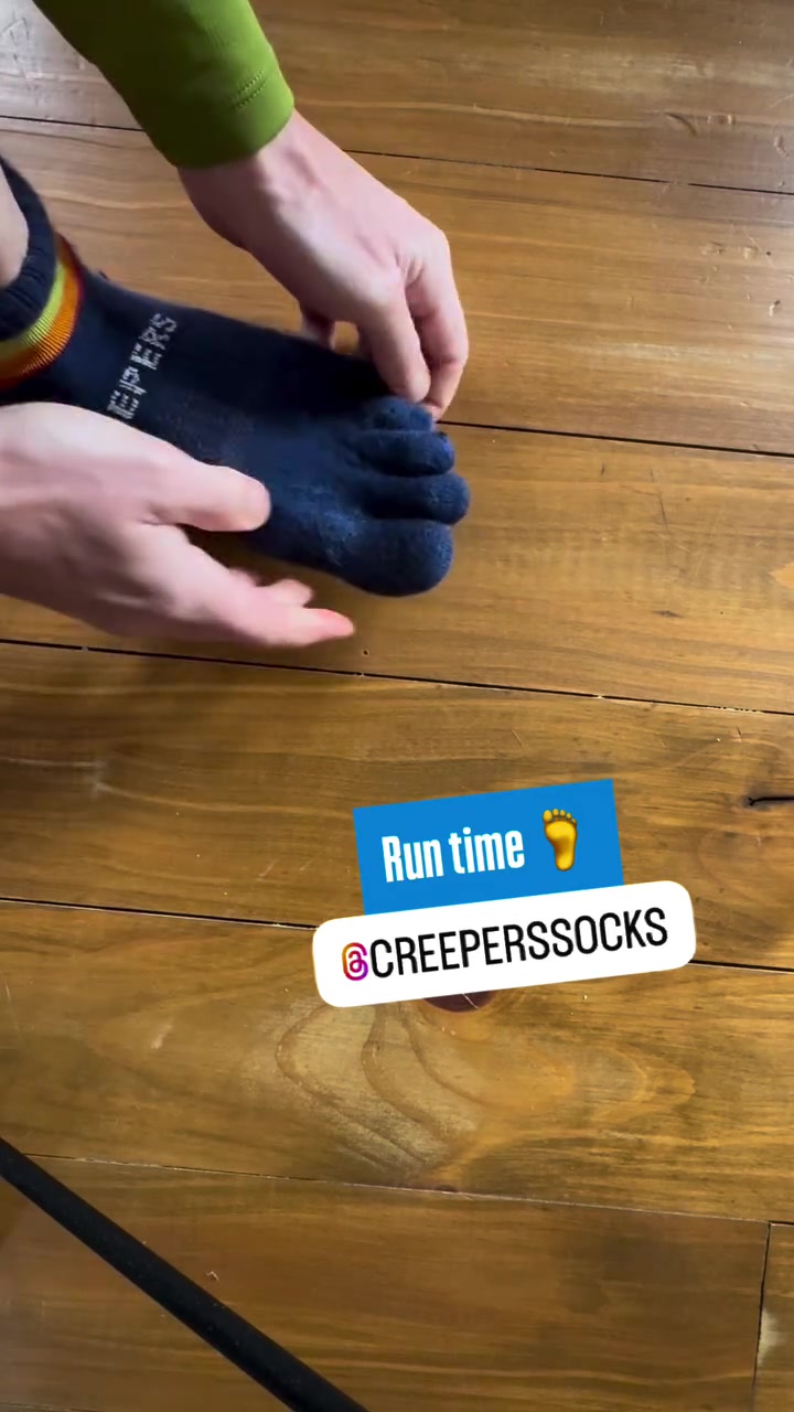 Creepers Socks Facebook ad: Merino Toe Socks