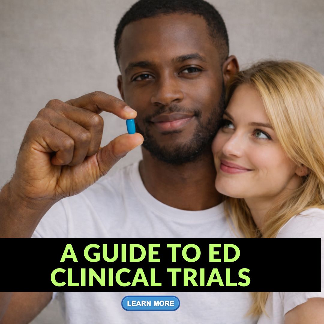 Kaleidoscopespeak Facebook ad: ED Clinical Trials Guide