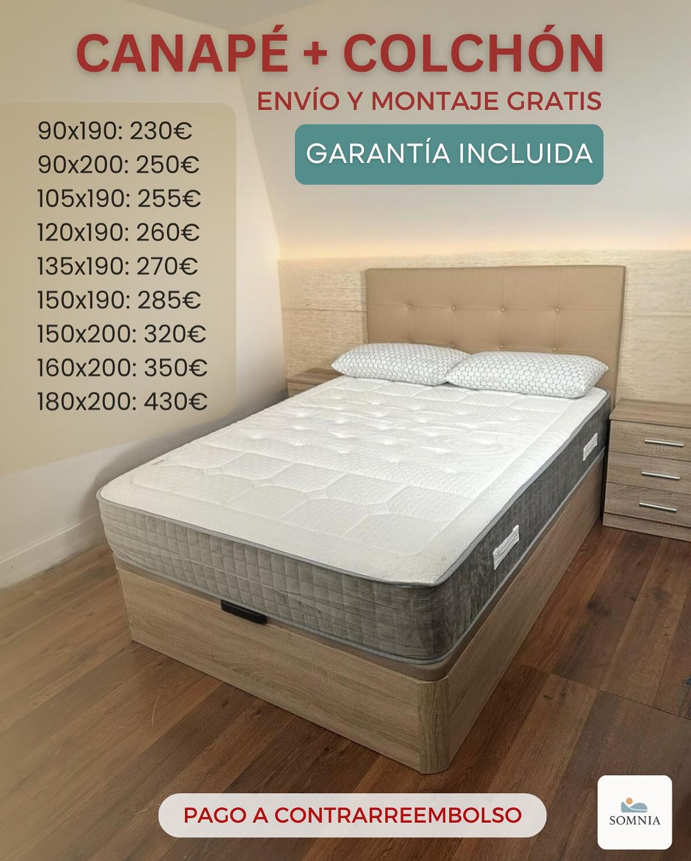 SomniaHome.es Facebook ad from Oct 13, 2025