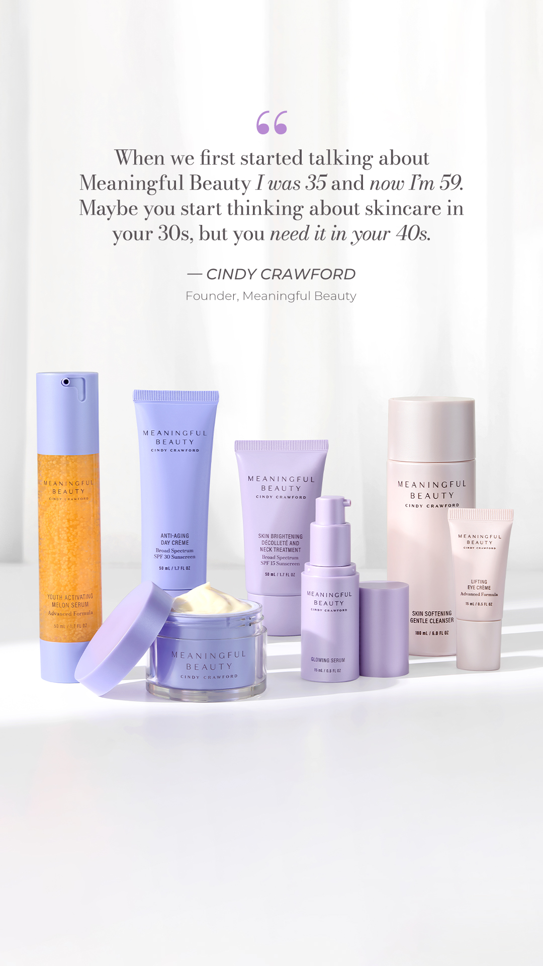 Meaningful Beauty Facebook ad