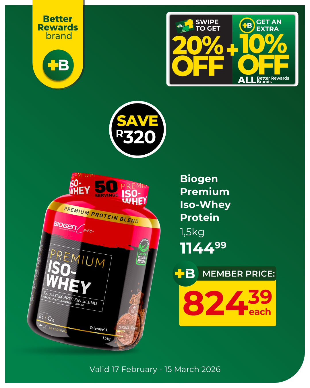Dis-Chem Living Fit Facebook ad from Mar 2, 2026