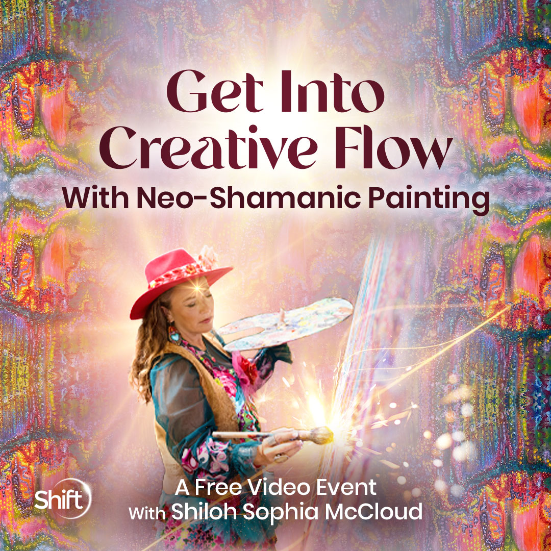 The Shift Network Facebook ad: Quiet Your Inner Critic & Enter Creative Flow
