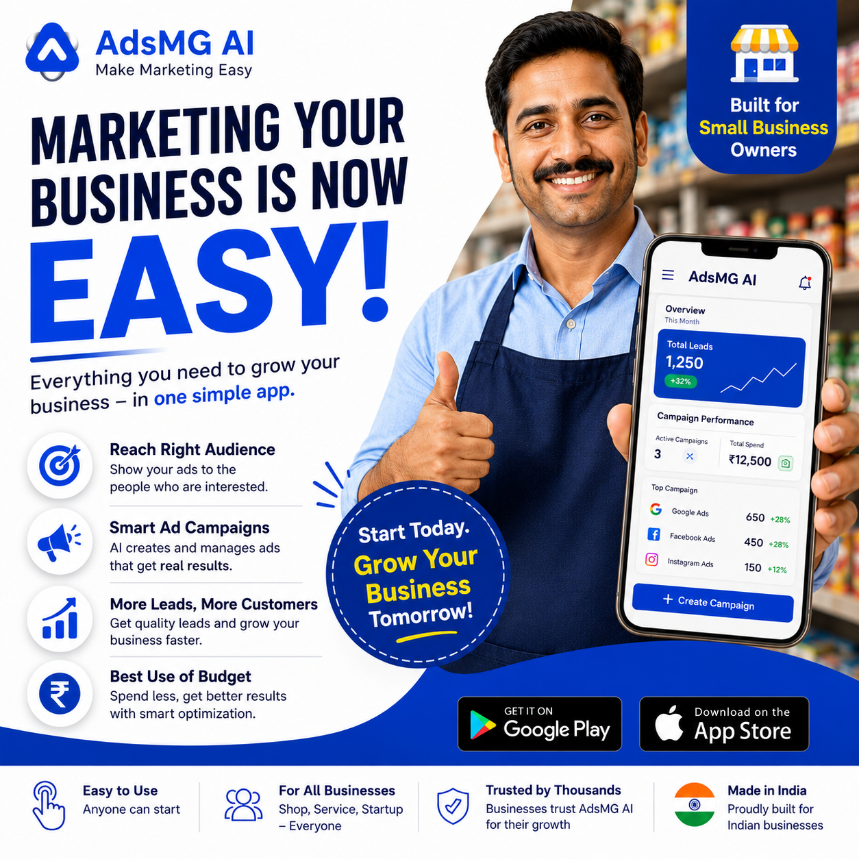Adsmg Facebook ad: Built for Business Owners
