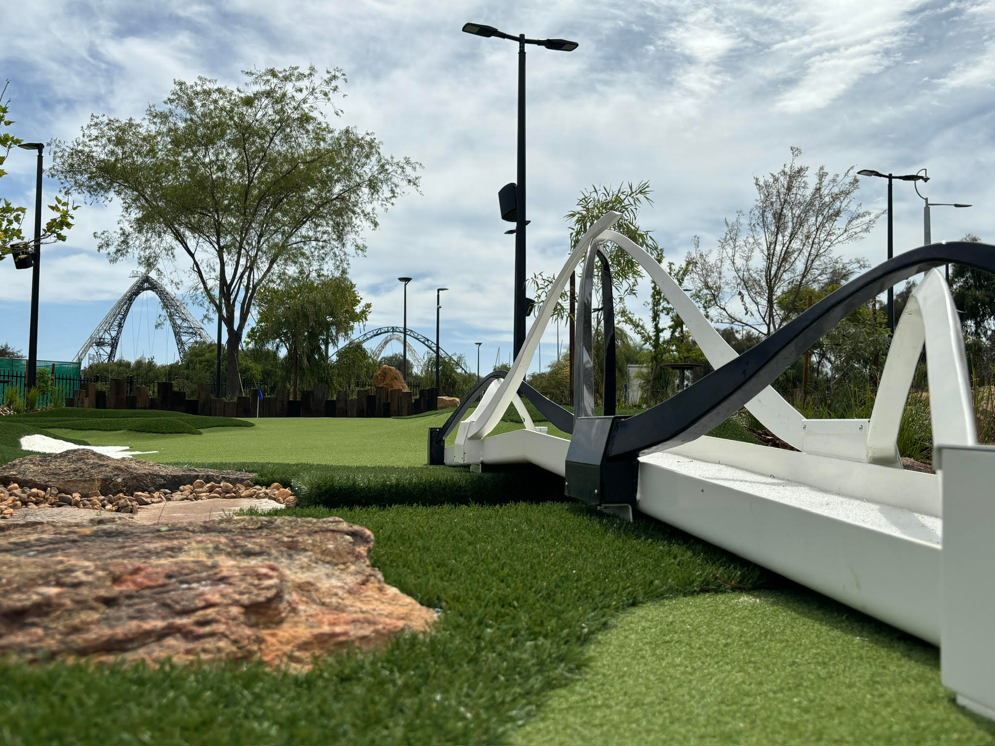 Matagarup Mini Golf, Perth Facebook ad: Say Hello to Perth's Most Beautiful Mini Golf Course!