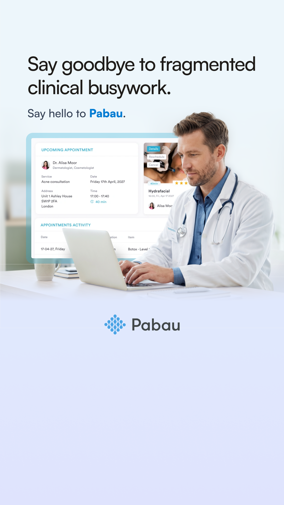 Pabau Clinic Software Facebook ad