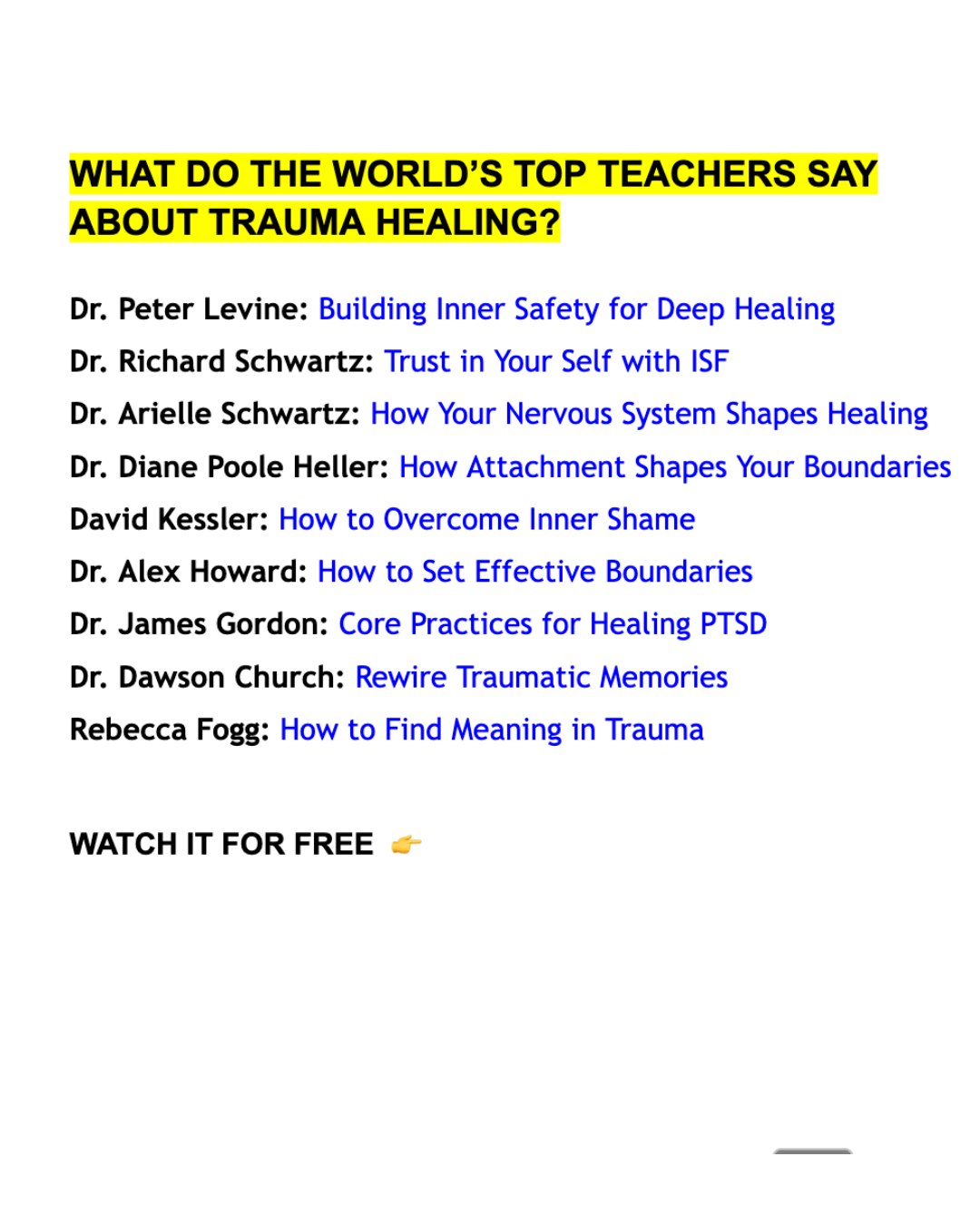 Conscious Life Facebook ad: Healing Trauma Is Possible