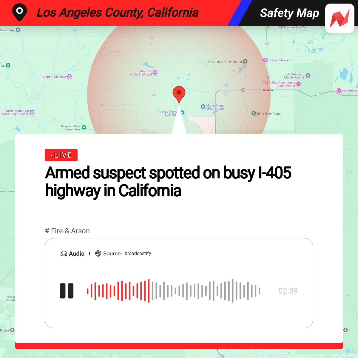 Los Angeles County, CA Facebook ad