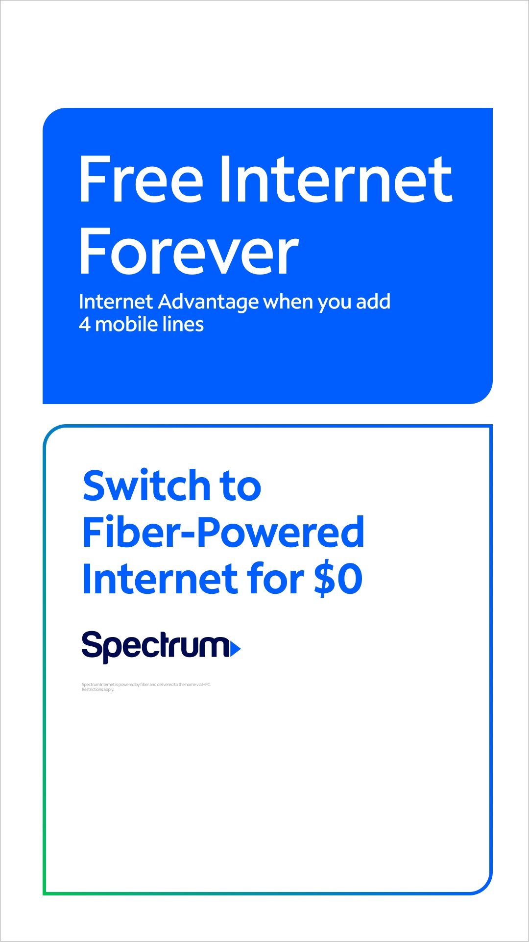 Spectrum Facebook ad