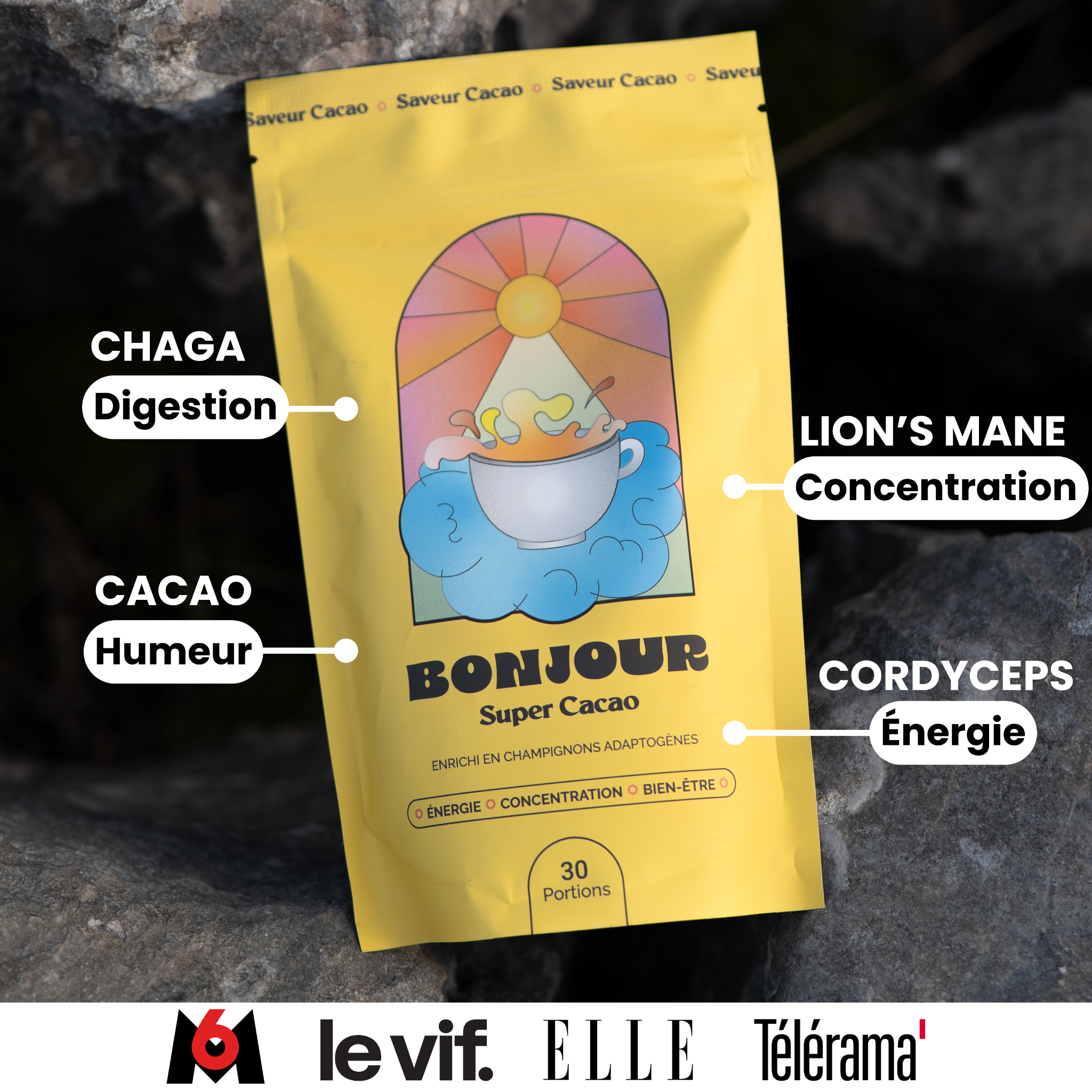 Bonjour Facebook ad