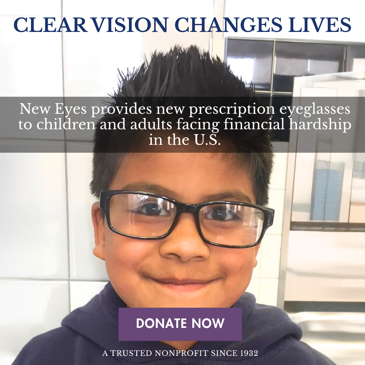 New Eyes Facebook ad: $5 can be the difference.