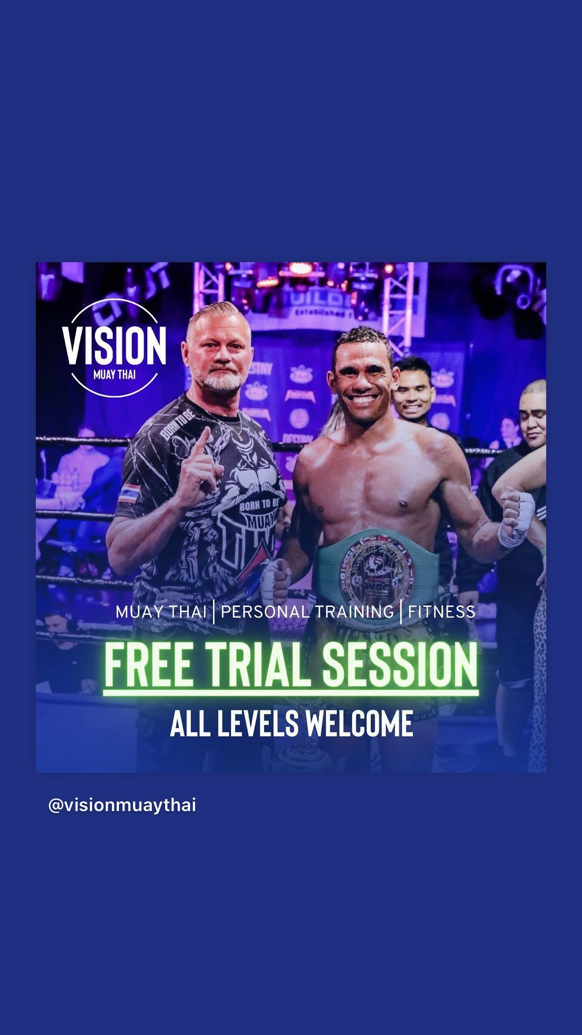 Vision Muay Thai Facebook ad from Apr 23, 2023