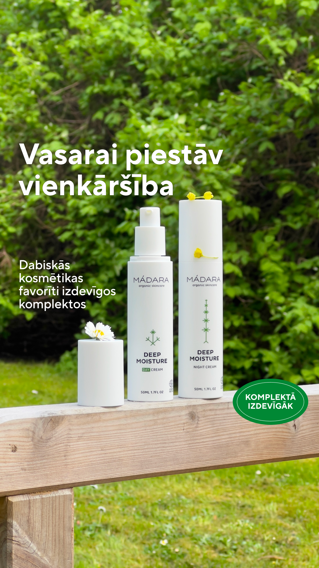 Mádara Organic Skincare Facebook ad