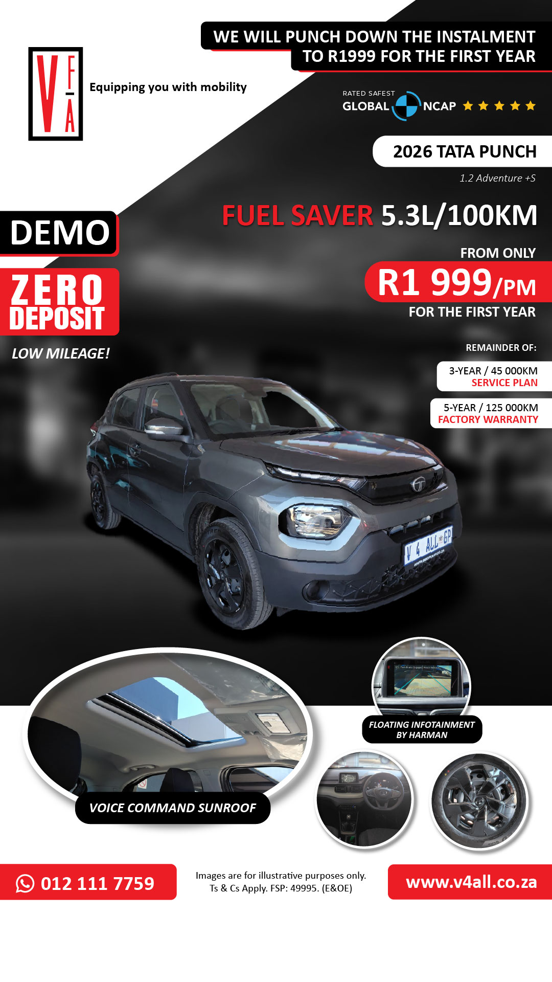 Vehicles For All Facebook ad: TATA Punch 1.2 Adventure +S Demo Special