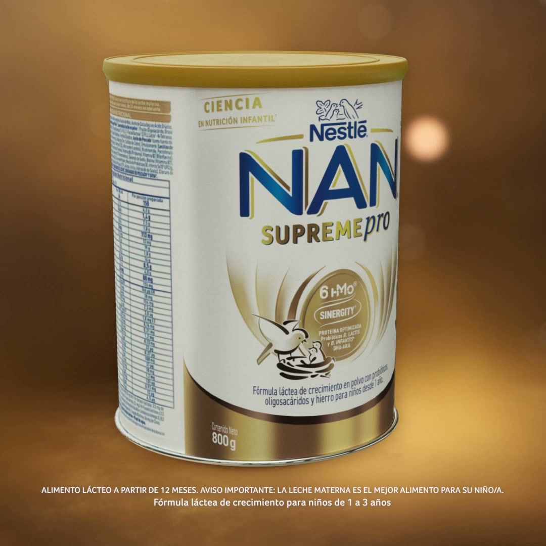 Nestlé FamilyNes Chile Facebook ad: FORMULACION CON 6 HMO Y DOBLE PROBIÓTICO