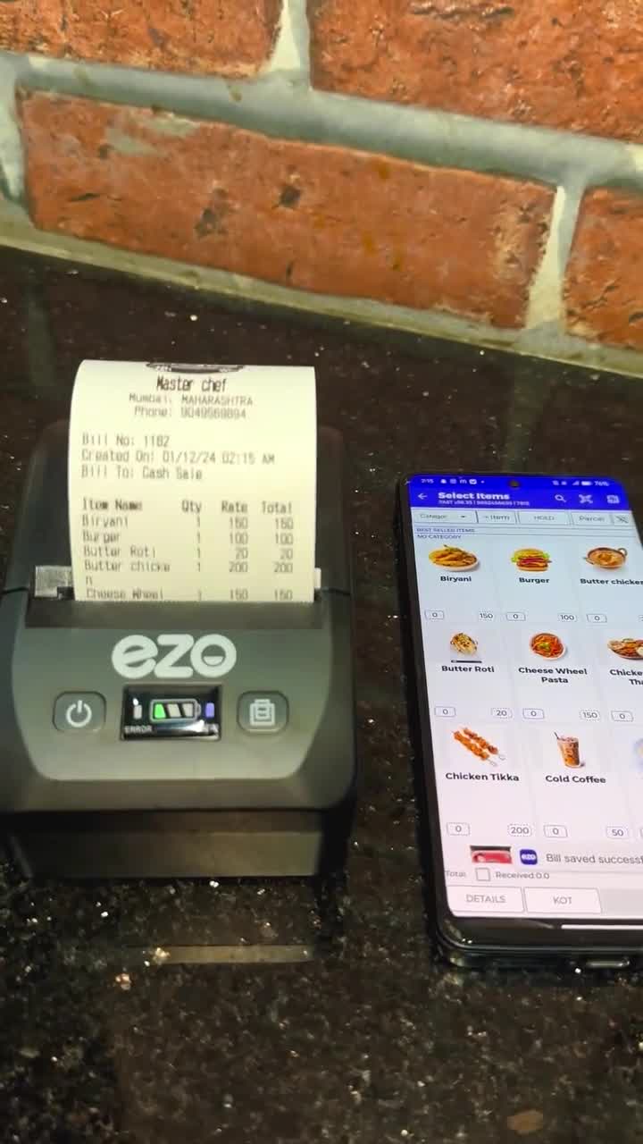 EZOBooks Facebook ad: Best Billing Machine For Restaurants