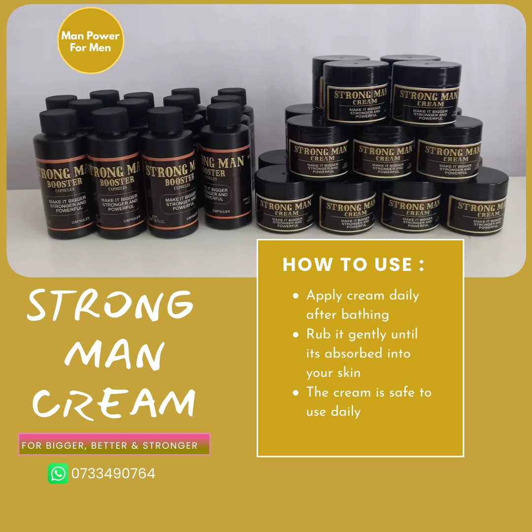 Manpower for Men Facebook ad: Strong man cream