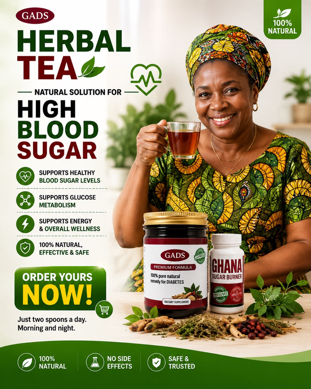 Unique Health Care Facebook ad: DONT ALLOW HIGH BLOOD SUGAR DESTROY YOU