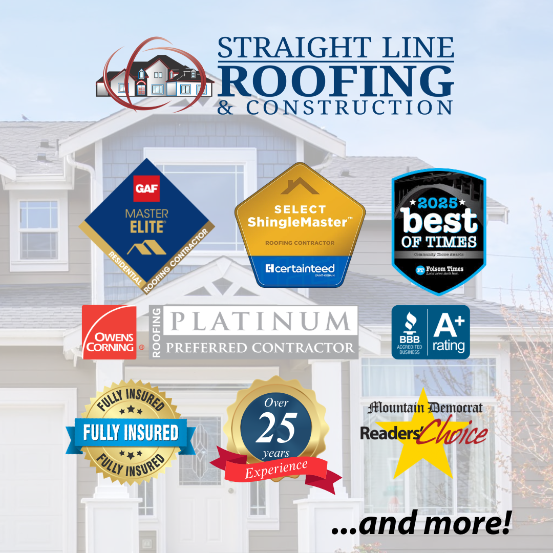 Straight Line Roofing & Construction Facebook ad