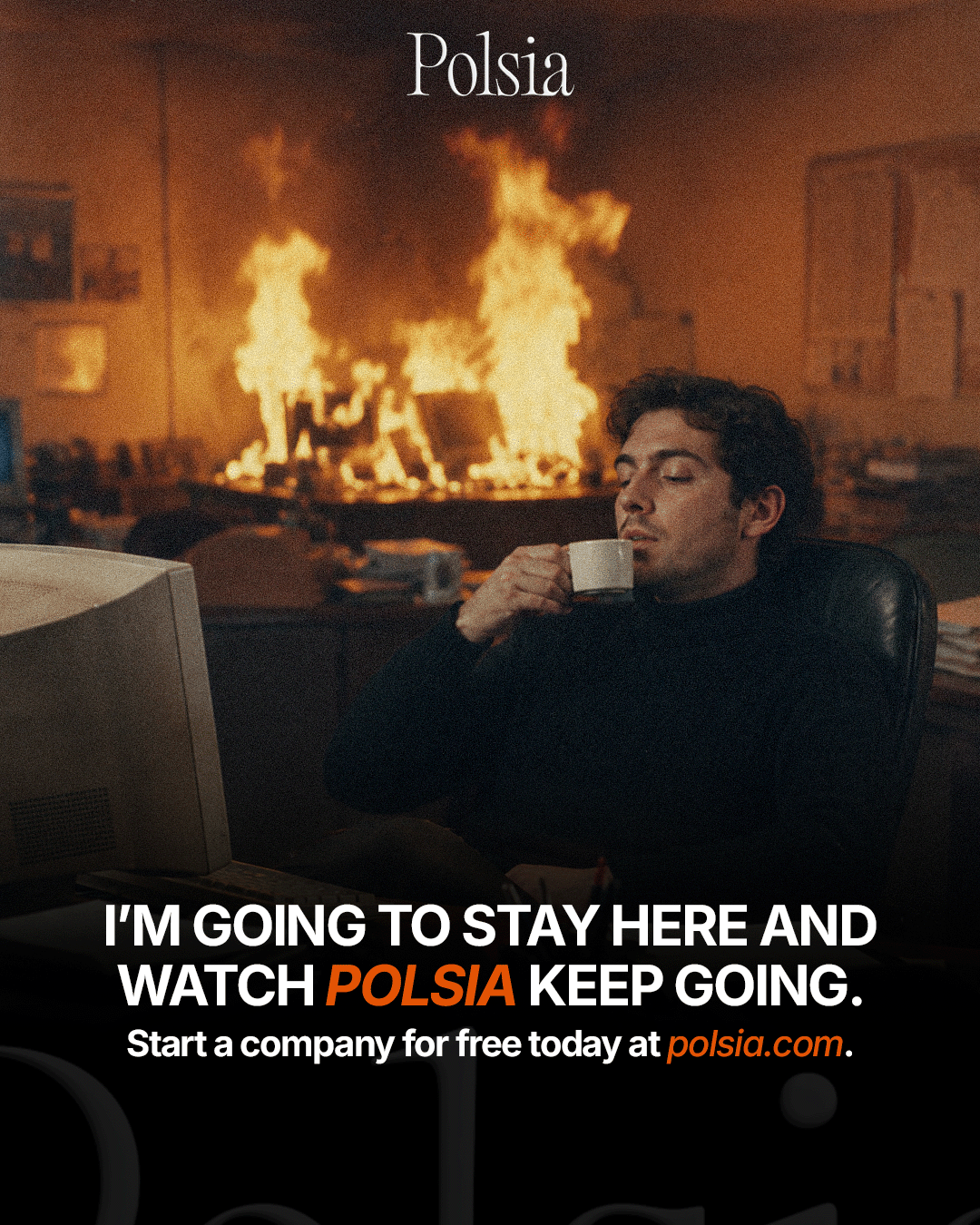 Polsia AI Facebook ad