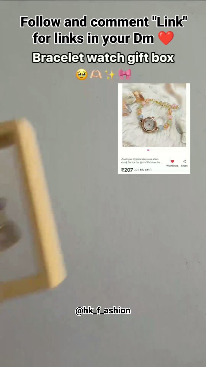 Pooja style corner Facebook ad: Bracelet Watch Under 207/