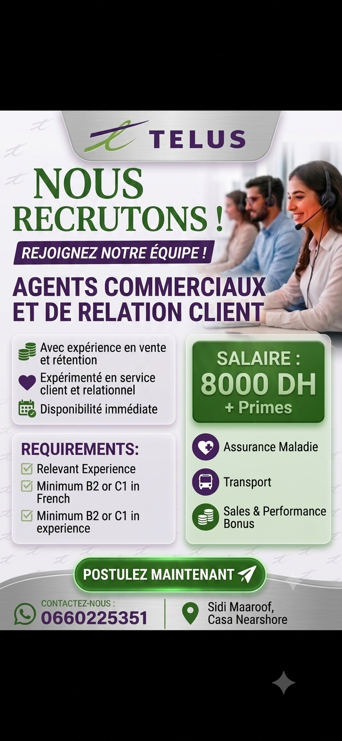 Telus digital casablanca Facebook ad: TELUS