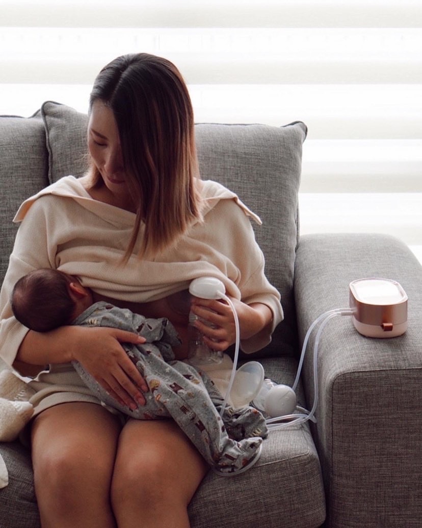 Milkbar Maternity and Breastfeeding Facebook ad: Milkbar Breast Pumps work by mimicking your baby…
