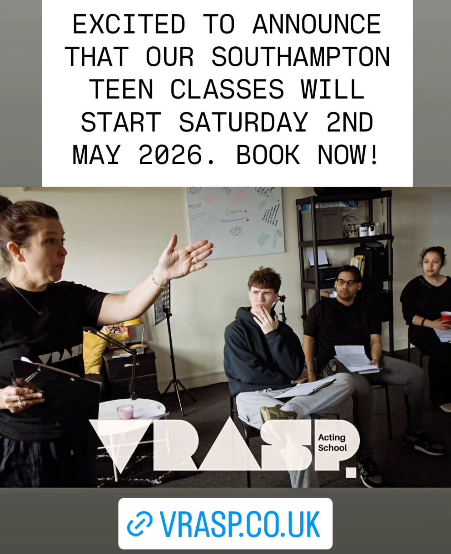 Verona Rose's Acting Starter Pack Facebook ad: Acting Classes Hampshire | drama school | Southampton, UK