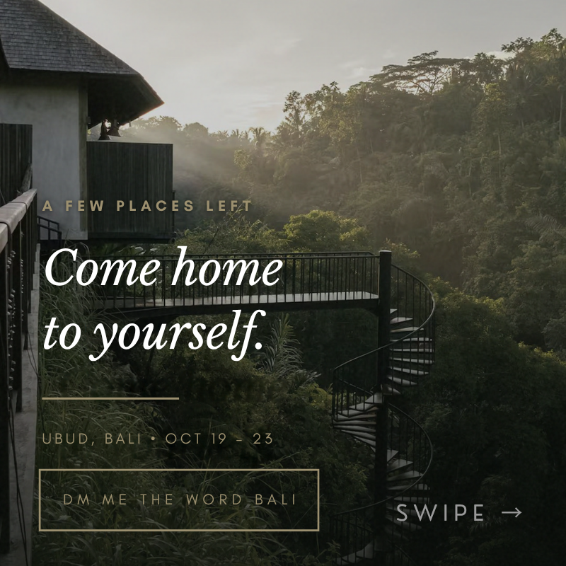 The SYSTM Facebook ad: Some people arrive at this retreat at the…