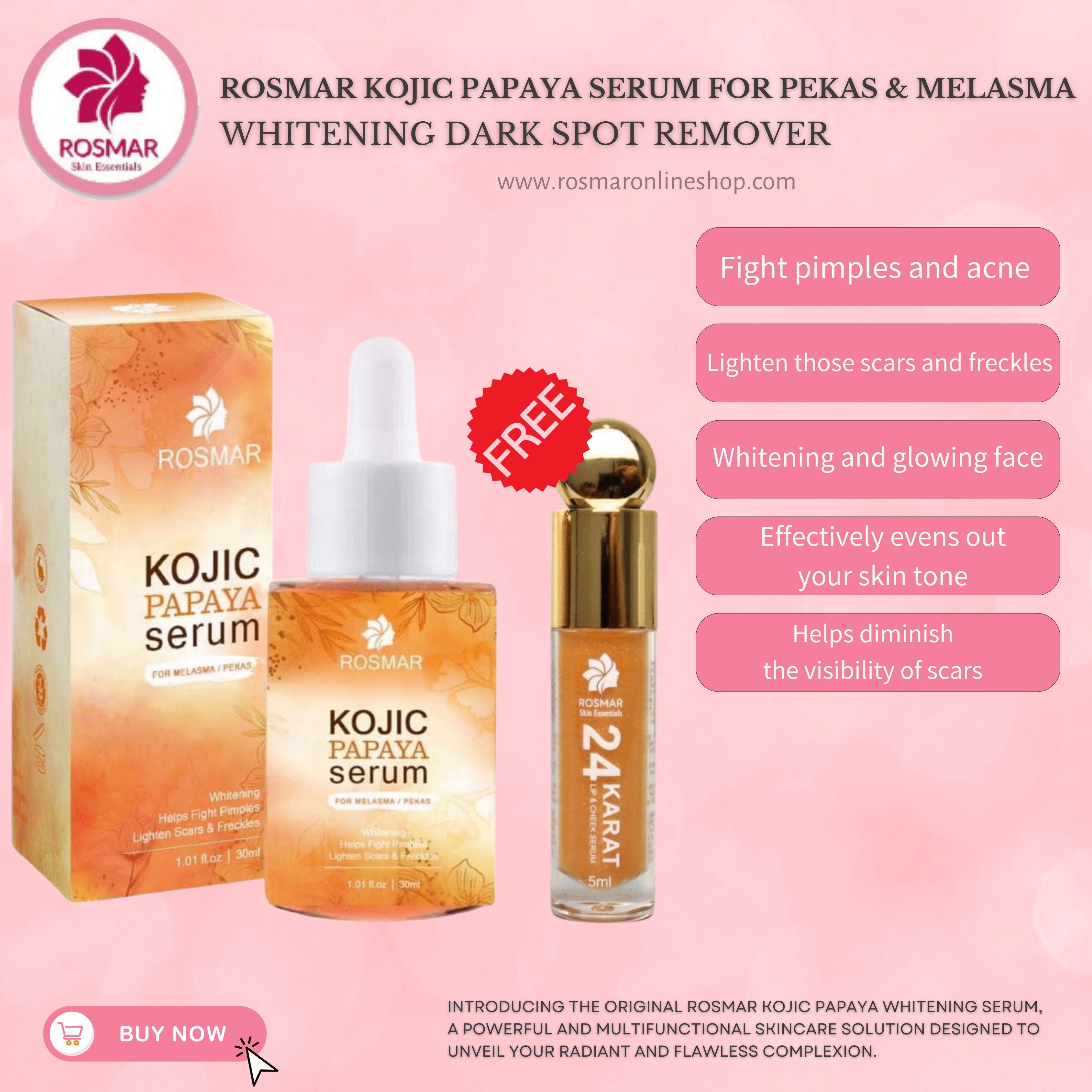 Rosmar Skin Online Shop Facebook ad