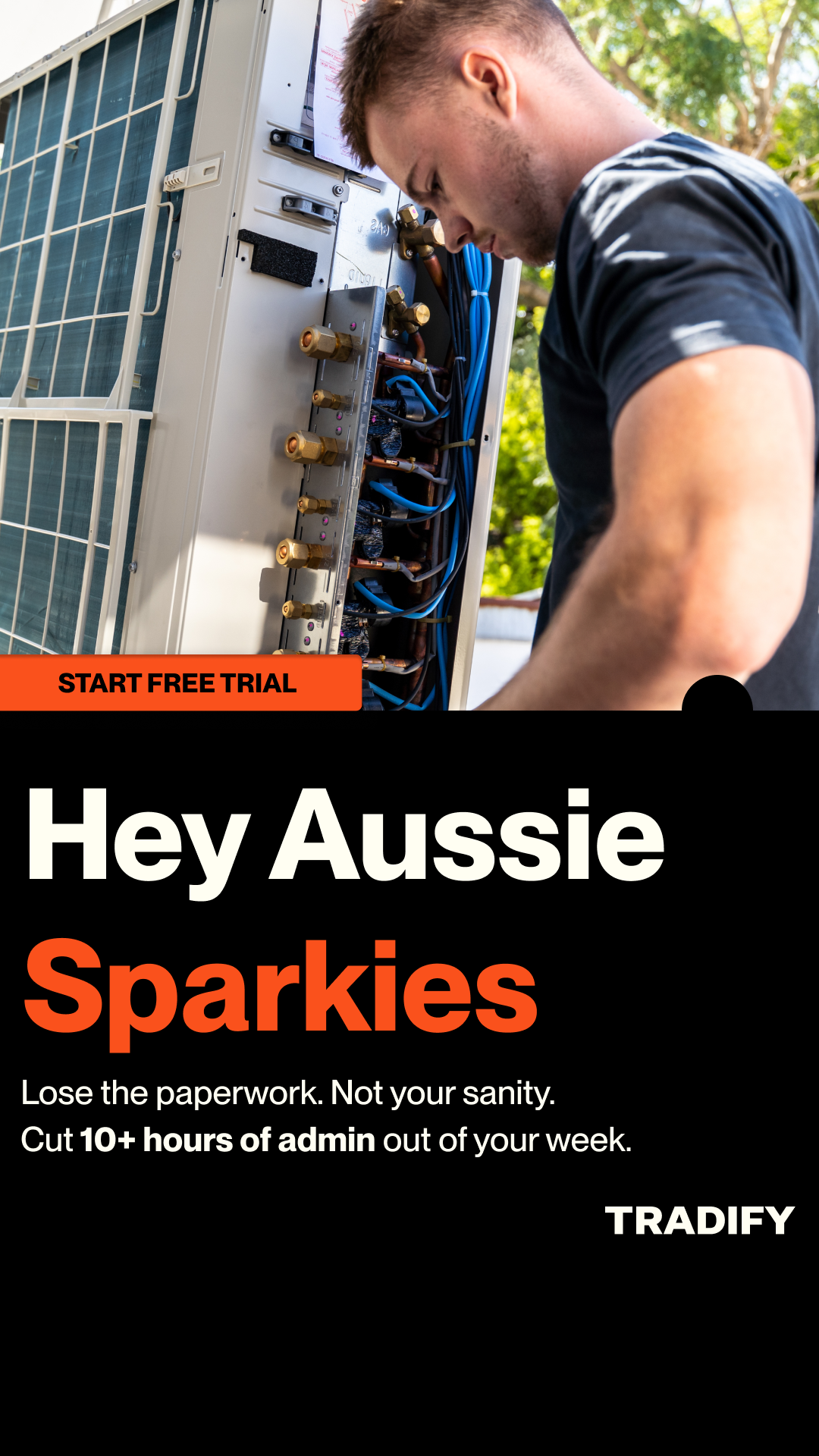 Tradify Facebook ad