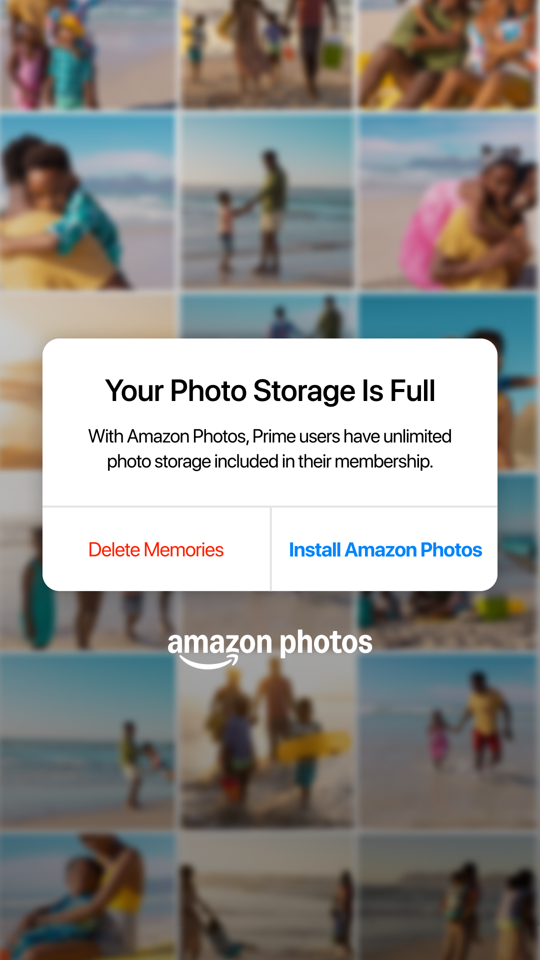 Amazon Photos Facebook ad