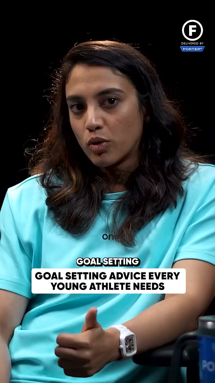 FigureO POD Facebook ad: Smriti Mandhana on Focus & Goals