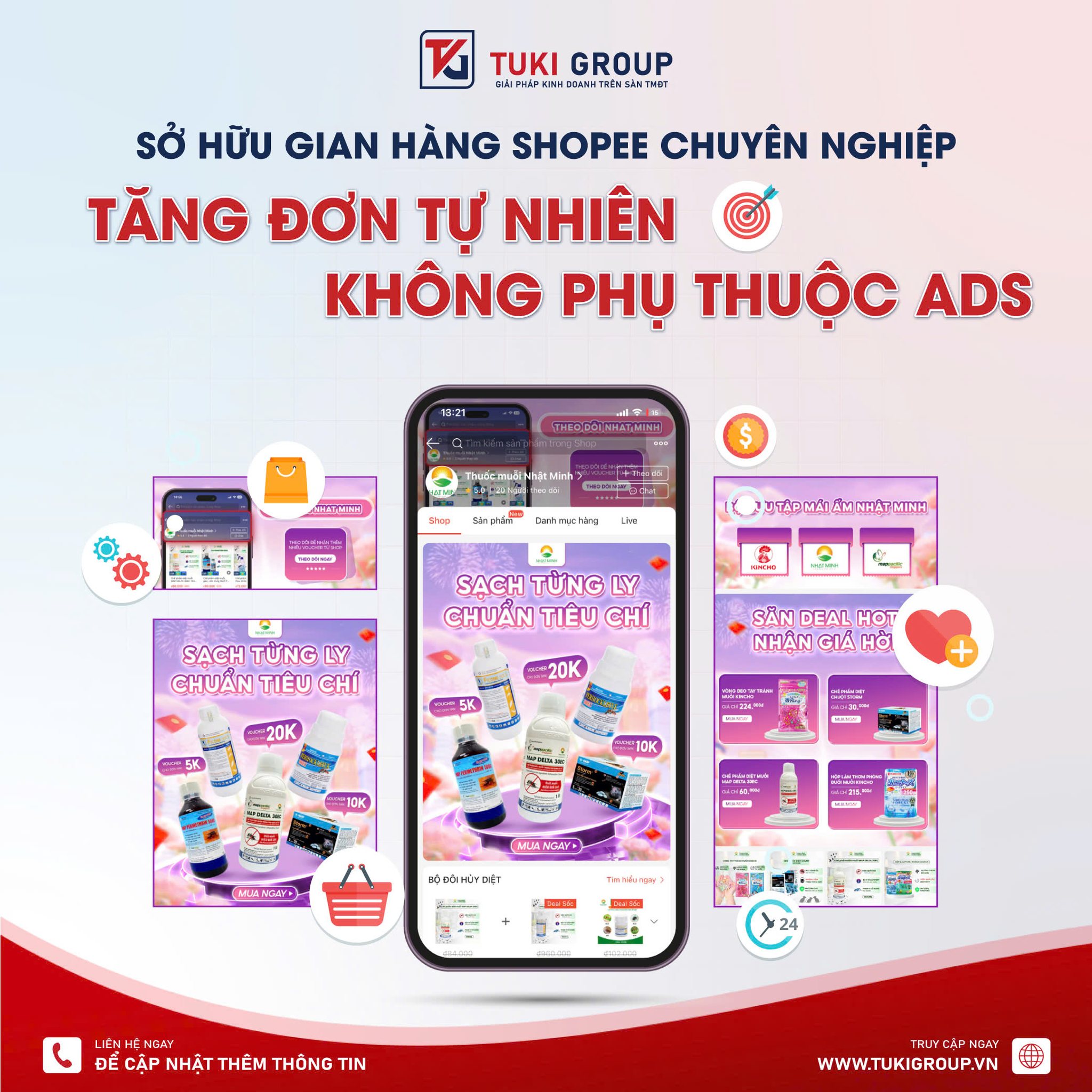 TUKI GROUP Facebook ad: SỞ HỮU GIAN HÀNG SHOPEE CHUYÊN NGHIỆP, TĂNG…