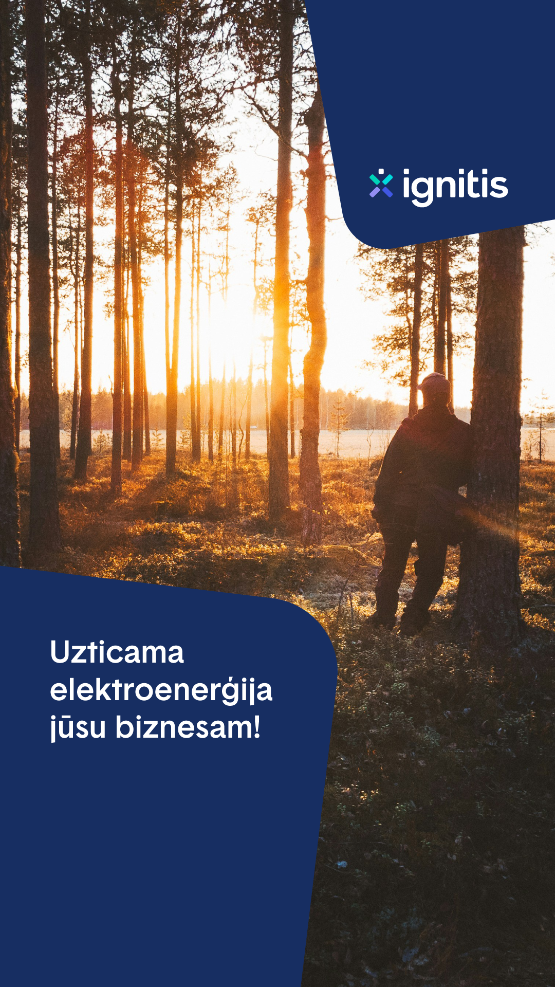 Ignitis Group Latvija Facebook ad from Jul 7, 2026