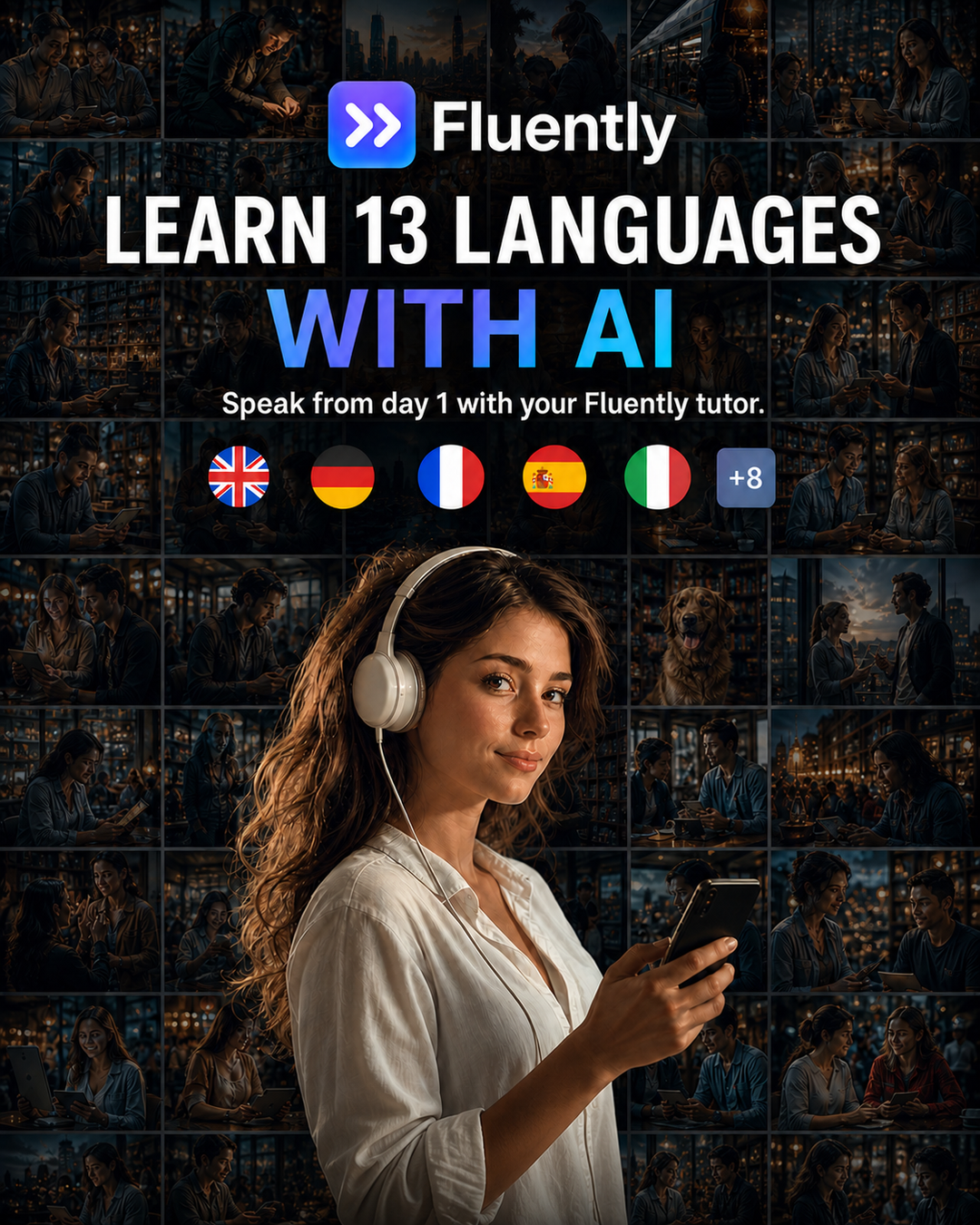 Fluently - AI English Tutor Facebook ad: Take the quiz