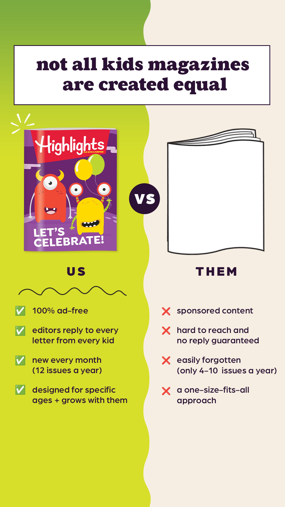 Highlights for Children Facebook ad