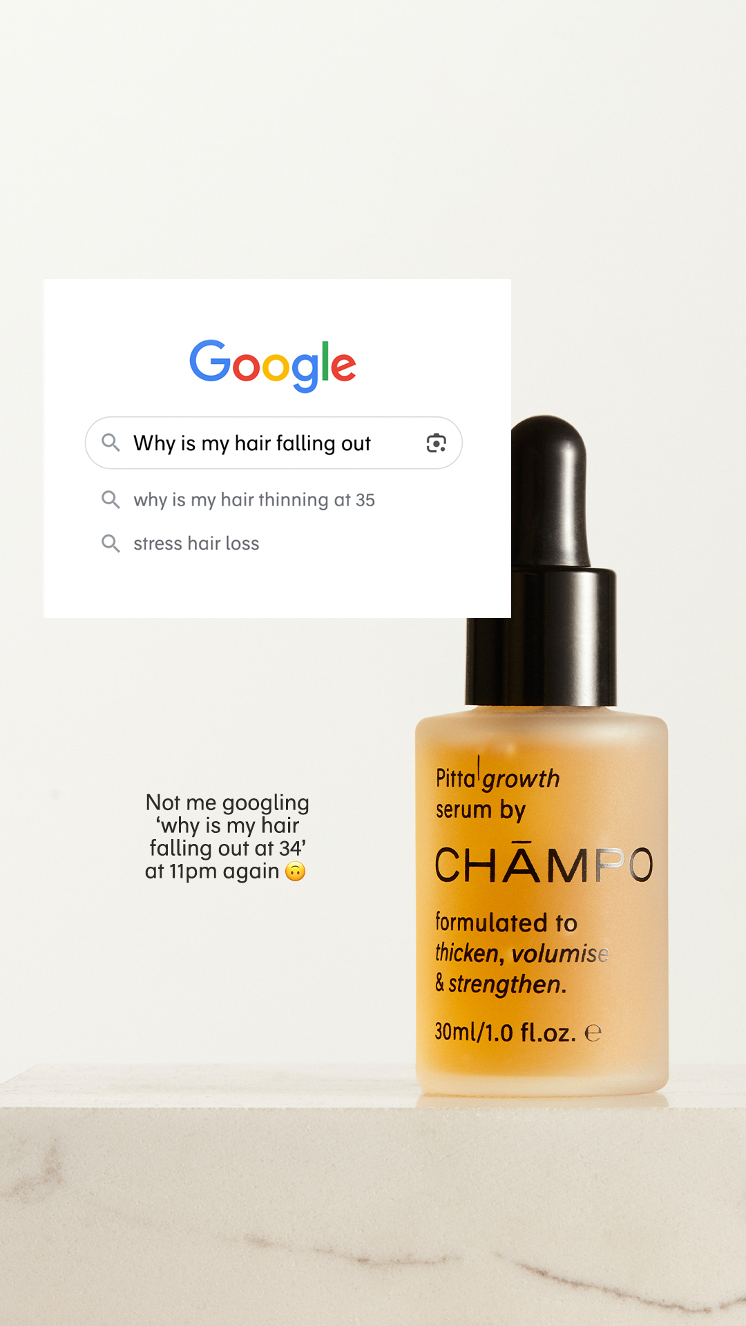 Chāmpo Haircare Facebook ad