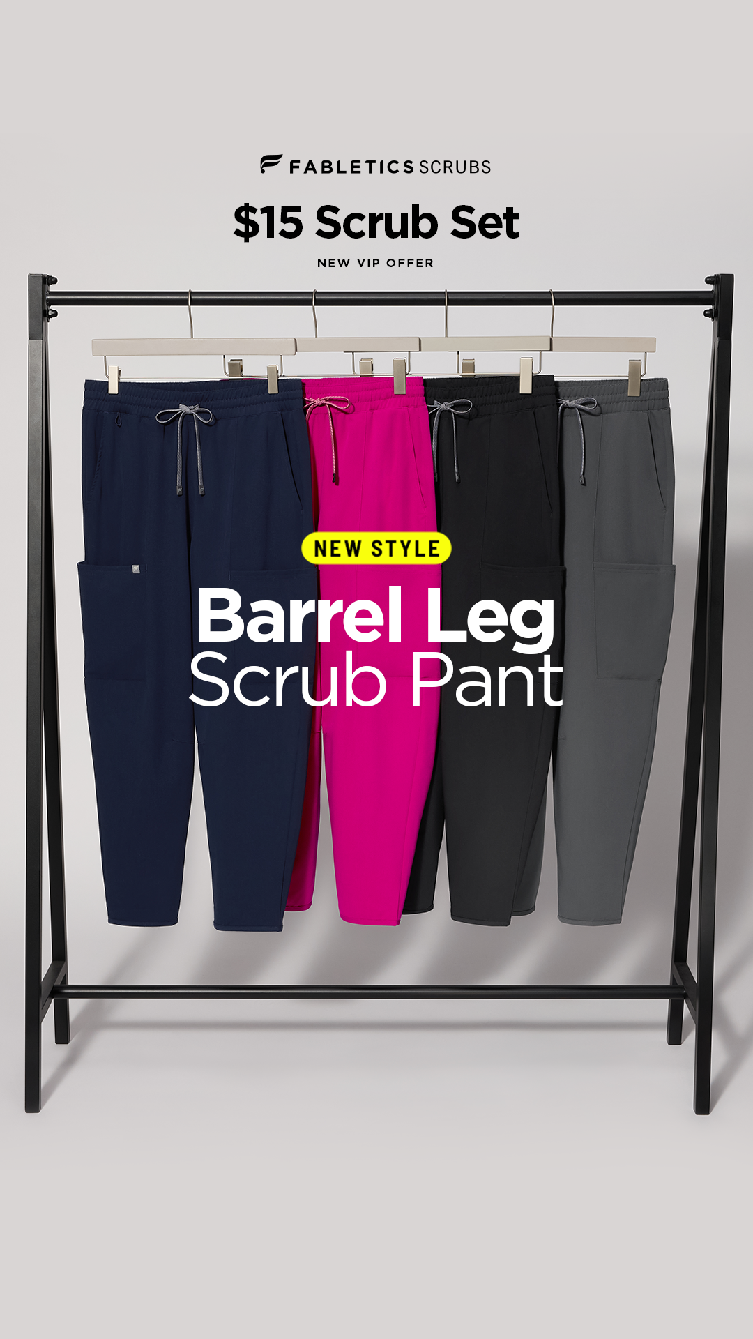 Fabletics Scrubs Facebook ad