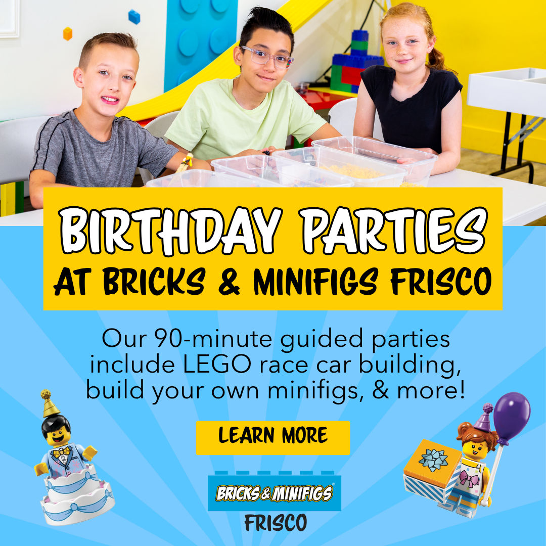 Bricks & Minifigs Frisco Facebook ad from Jan 29, 2026