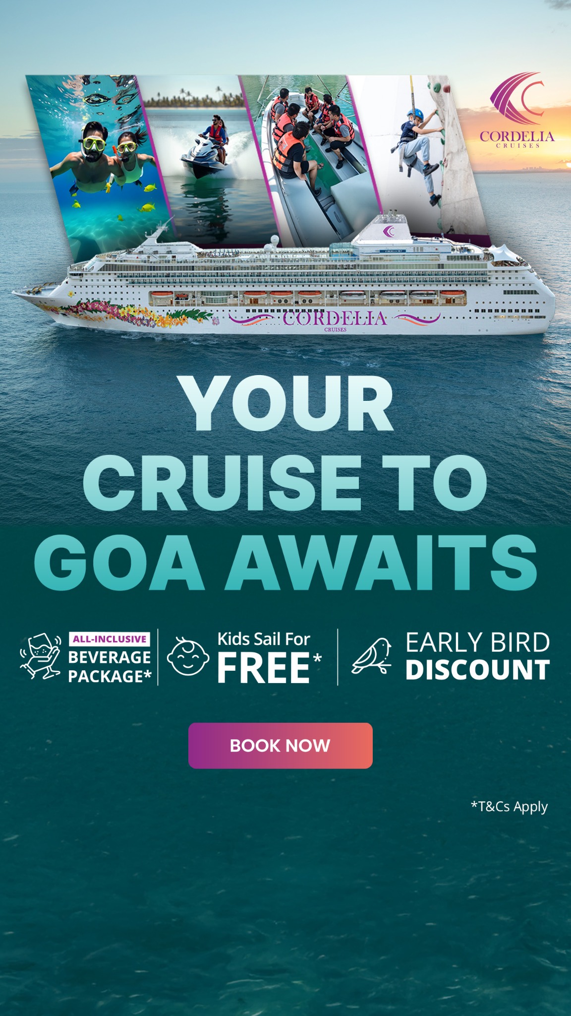 Cordelia Cruises Facebook ad