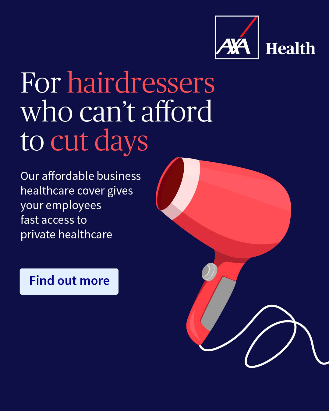 AXA Health Facebook ad